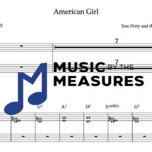 Keyboard Sheet Music for "American Girl" by Tom Petty and the Heartbreakers