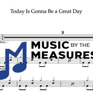 Drum Sheet Music for "Today Is Gonna Be a Great Day" by Bowling for Soup