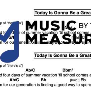 Lead Sheet for "Today Is Gonna Be a Great Day" by Bowling for Soup