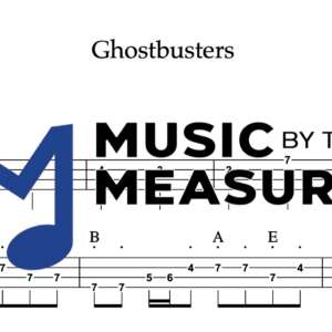 Bass Guitar Tablature for "Ghostbusters" by Ray Parker Jr.