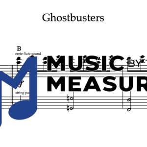Keyboard Sheet Music for "Ghostbusters" by Ray Parker Jr.