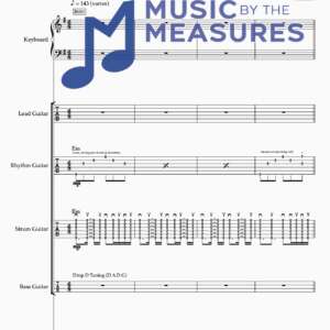 Full Band Sheet Music for "Nothing Else Matters" by Metallica