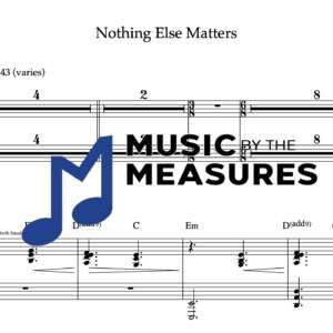 Keyboard Sheet Music for "Nothing Else Matters" by Metallica
