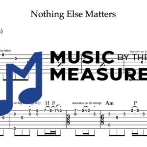 Rhythm Guitar Tablature for "Nothing Else Matters" by Metallica