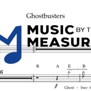 Ghostbusters by Ray Parker Jr. accurate melody sheet music transcription preview