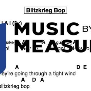 Lead Sheet for "Blitzkrieg Bop" by Ramones