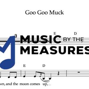 Melody Sheet Music for "Goo Goo Muck" by The Cramps