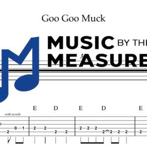 Goo Goo Muck by The Cramps accurate lead guitar sheet music transcription preview