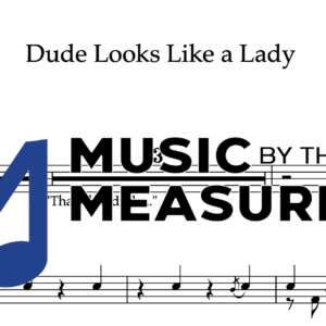 Drum Sheet Music for "Dude Looks Like a Lady" by Aerosmith 