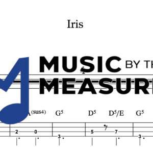 Bass Guitar Tablature for "Iris" by Goo Goo Dolls