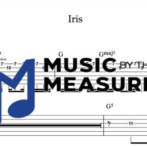 Lead Guitar Tablature for "Iris" by Goo Goo Dolls
