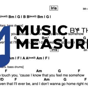 Lead Sheet for "Iris" by Goo Goo Dolls