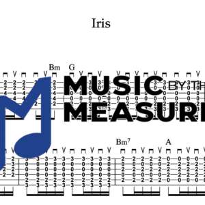 Strum Guitar Tablature for "Iris" by Goo Goo Dolls