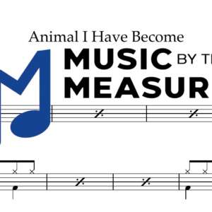 Animal I Have Become by Three Days Grace accurate drums sheet music transcription preview