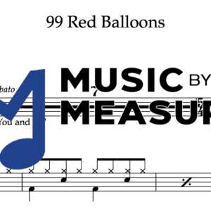 Drum Sheet Music for "99 Red Balloons" by Nena