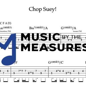 Rhythm Guitar Tablature for "Chop Suey!" by System of a Down