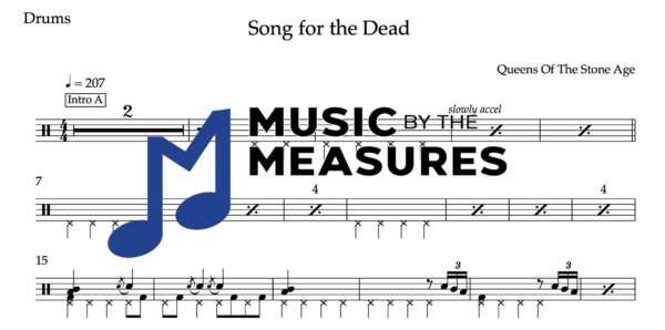 Drum Sheet Music for "Song for the Dead" by Queens Of The Stone Age
