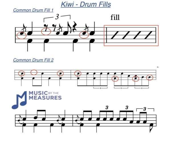 Kiwi Harry Styles last drum fill comparison – bad, ok, and accurate transcription