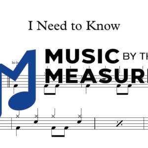 I Need to Know drums sheet music preview – Tom Petty accurate transcription