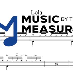 Lola by The Kinks accurate drums sheet music transcription preview