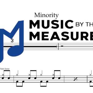 Minority by Green Day accurate drums sheet music transcription preview