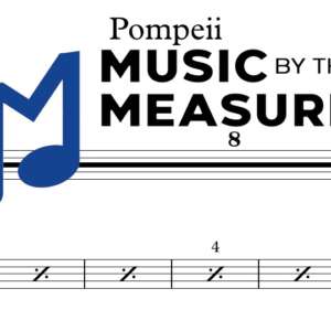 Pompeii by Bastille accurate drums sheet music transcription preview