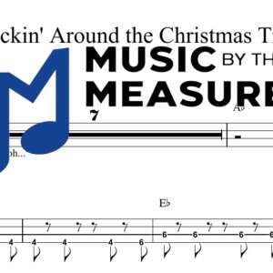 Rockin' Around the Christmas Tree by Miley Cyrus accurate bass sheet music transcription preview