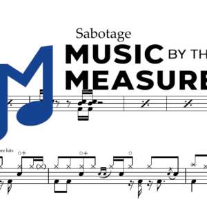 Sabotage by Beastie Boys accurate drums sheet music transcription preview