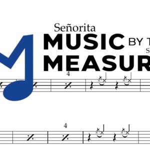Señorita by Shawn Mendes & Camila Cabello accurate drums sheet music transcription preview