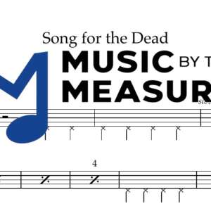 Song for the Dead by Queens of the Stone Age accurate drums sheet music transcription preview